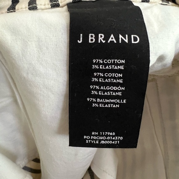 J Brand Striped Wide Leg Denim Trousers Stretchy Size 32 - Picture 7 of 9